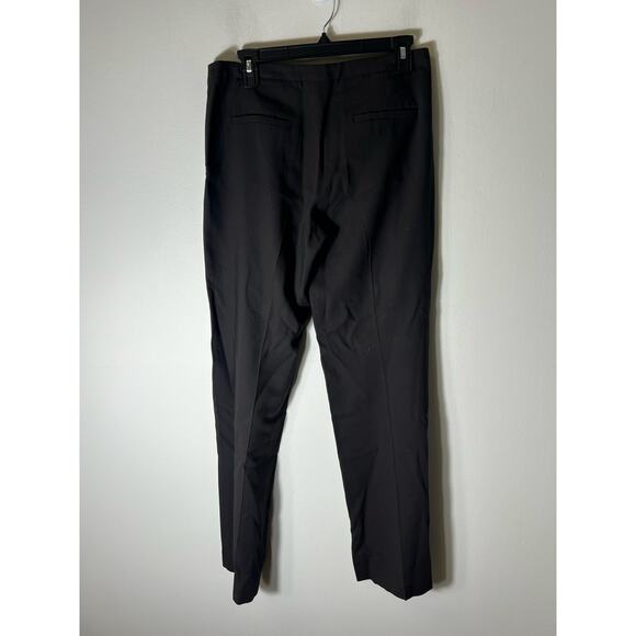 Theory Black Wider Leg Dress Pants Sz 6 - Picture 2 of 3